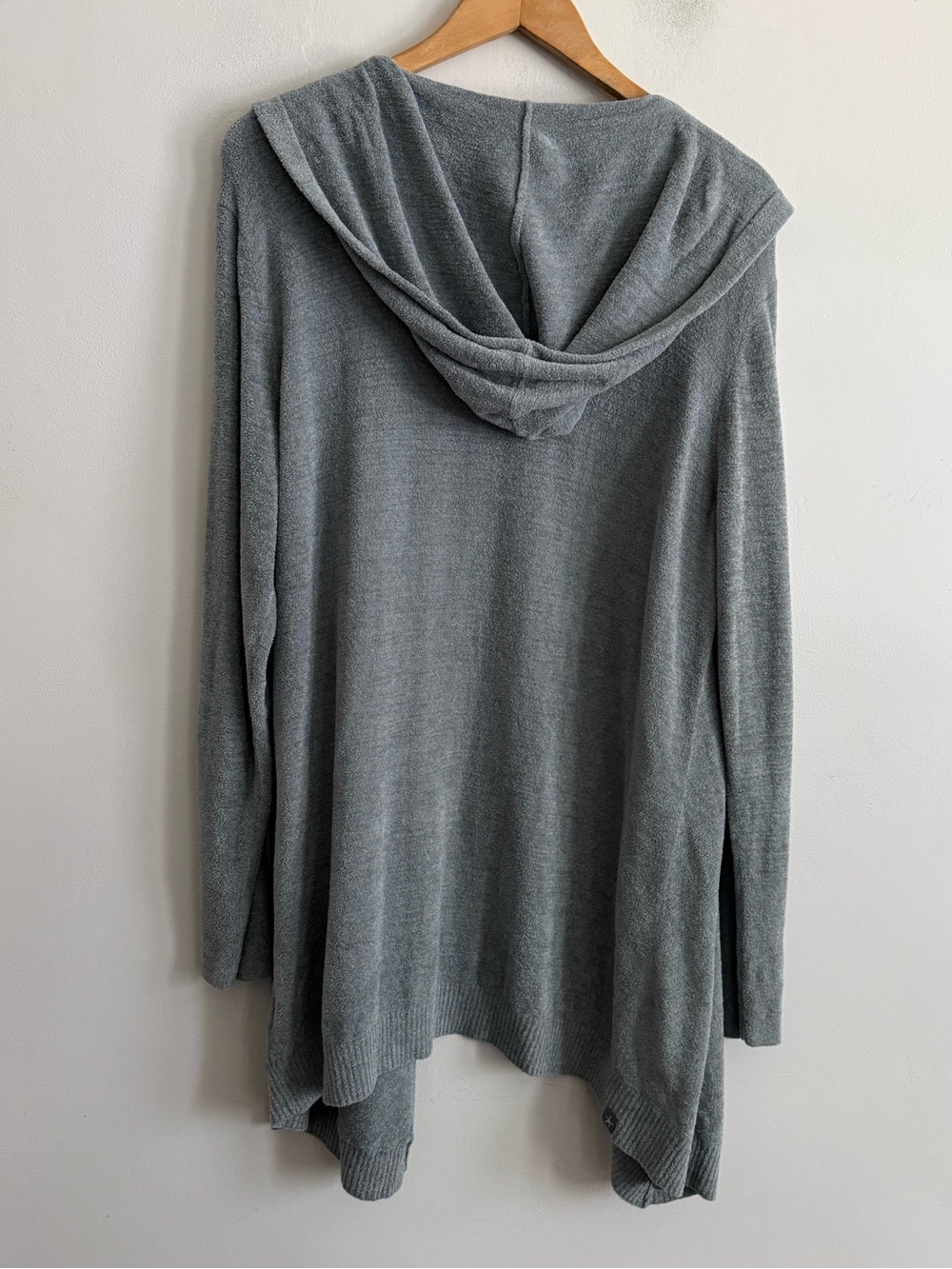Barefoot Dreams CozyChic Ultra Lite Hooded Cardigan Gray XL - Picture 5 of 7